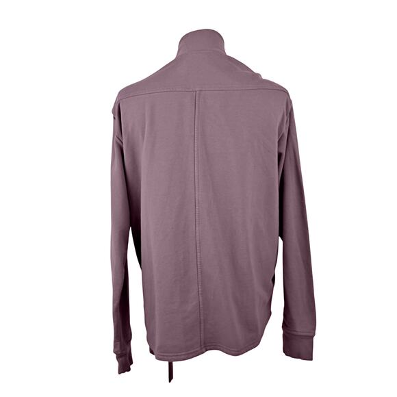 Athleta Women's MEDIUM Retroterry Wrap Sweatshirt Damask Mauve - Picture 3 of 9